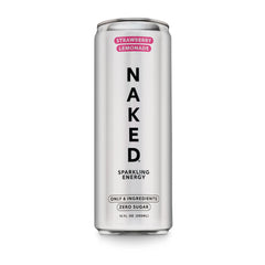 Strawberry Lemonade Naked Sparkling Energy | Clean Energy Drink - 12 Cans