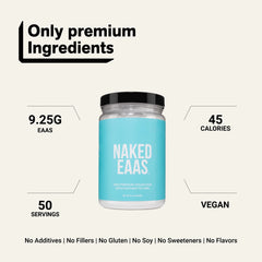 Essential Amino Acids Supplement | Naked EAAs - 50 Servings