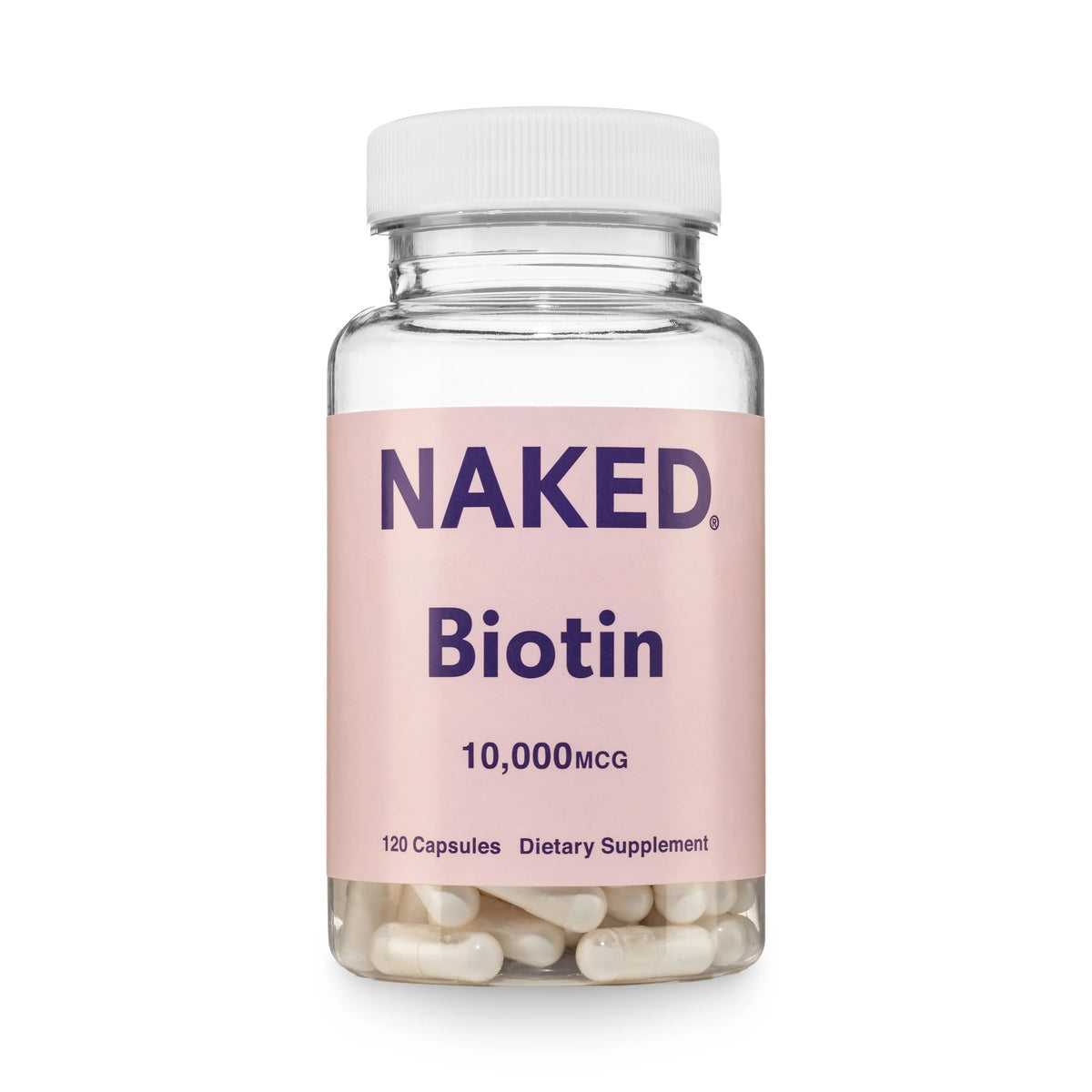 Daily Biotin Supplement | Naked Biotin - 120 Capsules