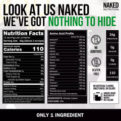 Micellar Casein Protein Powder | Naked Casein - 1lb