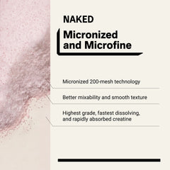 Strawberry Creatine Monohydrate Powder | Naked Creatine - 2.2LB