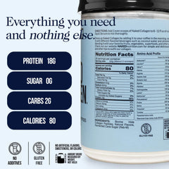 Vanilla Collagen Peptides Powder | Naked Collagen - 1.2 LB