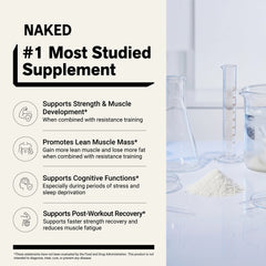 Lemon Lime Creatine Monohydrate Powder | Naked Creatine - 1.1LB